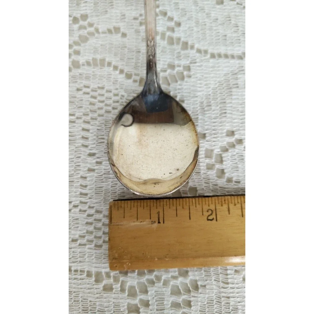 Vintage International Silver Melody 1954 Silverplate Soup Spoon Floral needs...